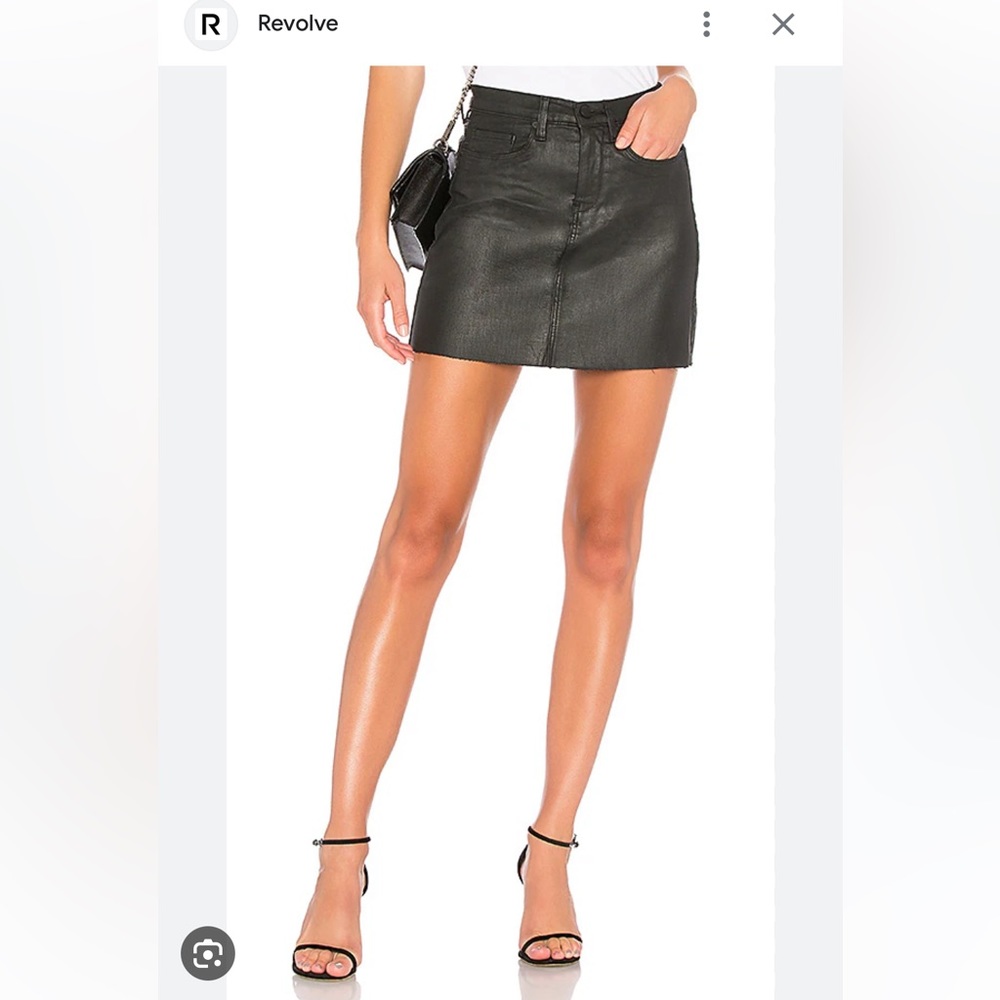 Frayed edge mini skirt (revolve)